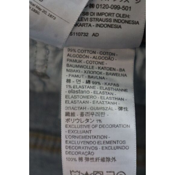 Levi's Women's Sz 27 x 30 Medium Wash Middy Ankle Flare Stretch Denim Jeans - Picture 4 of 9